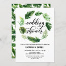 Search for tropical shower wedding invitations Botanical