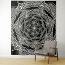 Search for black and white mandala art Bohemian