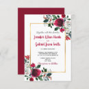Search for rose gold and burgundy wedding invitations Marsala