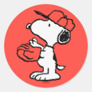 Search for cartoon baseball stickers Charlie brown