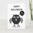 Search for creepy halloween cards Owl