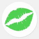 Search for green lips stickers Kiss