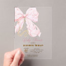 Search for acrylic invitations Bow