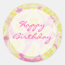 Search for pink lemonade birthday stickers Summer