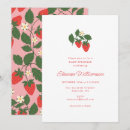 Search for strawberry baby shower invitations Script typography
