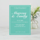 Search for aqua invitations Pretty