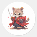 Search for samurai cat stickers Style