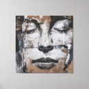 Search for abstract portrait canvas prints Face
