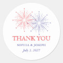 Search for blue and red wedding stickers Patriotic