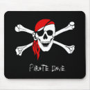 Search for pirate skull mousepads Black