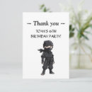 Search for ninja thank you cards Black