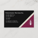 Search for exterminate business cards Bugs