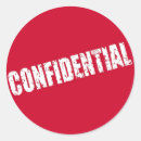 Search for confidential stickers Red