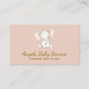 Search for elephant business cards Babysitter