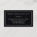 Search for attorney business cards Minimalist
