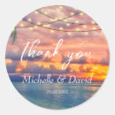 Search for sunset beach wedding stickers Elegant