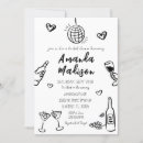 Search for pink black bridal shower invitations Whimsical