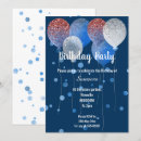 Search for red white and blue balloons invitations Modern