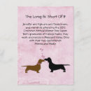 Search for dog wedding invitations Dachshund