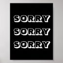 Search for sorry not posters Black