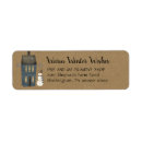 Search for warm wishes return address labels Snowman