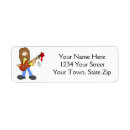 Search for rock and roll return address labels Instruments