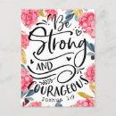 Search for courage postcards Floral