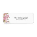 Search for bridal bouquet return address labels Watercolor