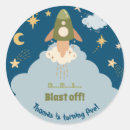 Search for space birthday stickers Baby