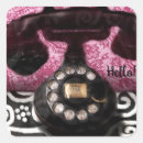 Search for vintage telephone stickers Black