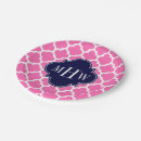 Search for navy and pink plates Preppy