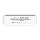 Search for white monogram return address labels Sophisticated