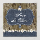 Search for denim save the dates Vintage