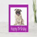 Search for pug birthday cards Puppies