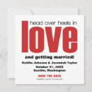 Search for red head invitations Modern