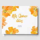 Search for floral guest books Orange