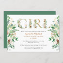 Search for greenery and gold baby shower invitations Elegant