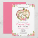 Search for pumpkin 1st birthday invitations Cute