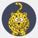 Search for cartoon leopard stickers Cat