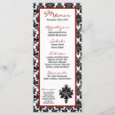 Search for red and black menus Damask