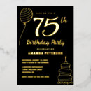 Search for 75 birthday invitations Glam