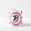 Search for polka dot letters mugs Initial letter