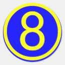 Search for number 8 stickers Circle