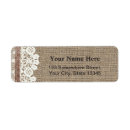 Search for twine return address labels Burlap