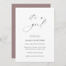 Search for formal baby girl shower invitations Calligraphy