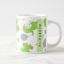 Search for green pattern mugs Cute animals