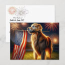 Search for dog flag postcards Golden retriever