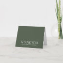 Search for dark green thank you cards Minimalist