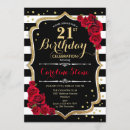 Search for black and white striped invitations For her