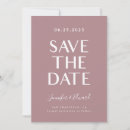 Search for dusty rose save the dates Minimal